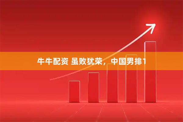 牛牛配资 虽败犹荣，中国男排1